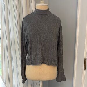 Aerie mock turtleneck Gray Long Sleeve Women's Top